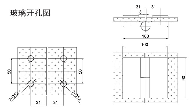 非凡娱乐-电子娱乐平台游戏-非凡娱乐官网-pgffHF-2351-180° 玻璃门合页开孔图
